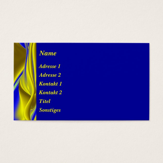 Abstrakt en oro blau - gelb (Frente)