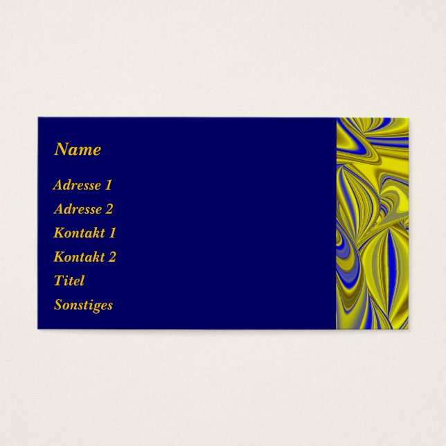 Abstrakt en oro blau - gelb (Frente)