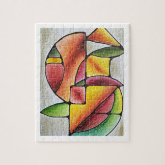 Abstraktes farbenfrohes Puzzle