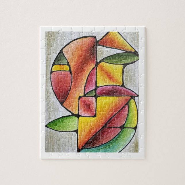 Abstraktes farbenfrohes Puzzle (Vertical)