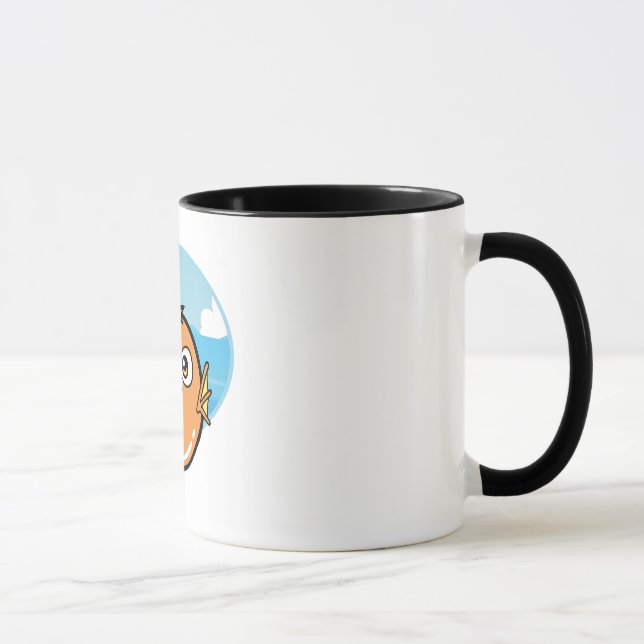 Abucheo como taza de los pescados 11oz (Derecha)