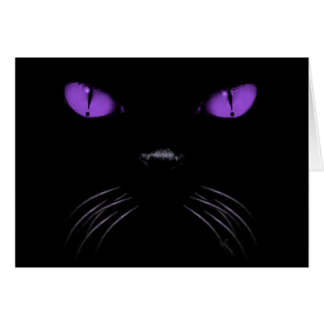 Abucheo - tarjeta en blanco Amethyst (Anverso (Horizontal))