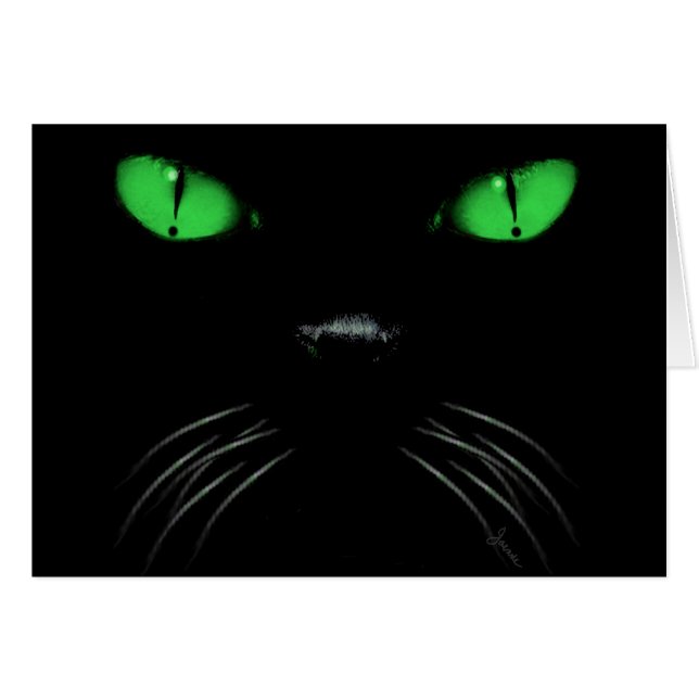 Abucheo - tarjeta en blanco esmeralda (Anverso (Horizontal))