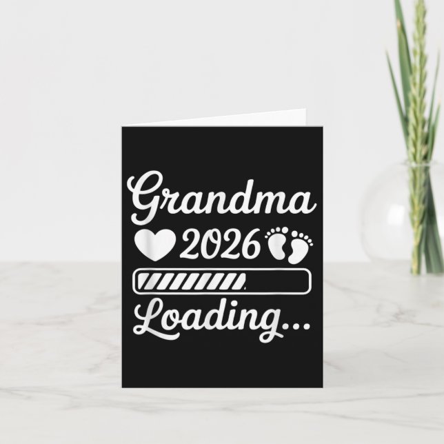 Abuela 2026 Cargando Anuncio de Embarazo Nueva Abu (Anverso)