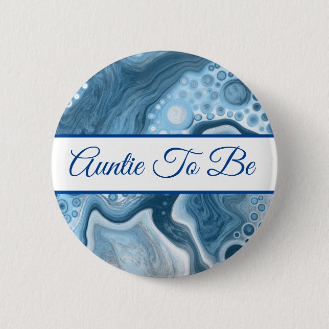Abuela a ser | Botón Baby Shower del niño (Anverso)