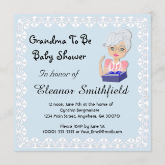 Abuela a ser invitación de Baby Shower