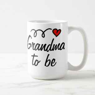 Abuela a ser taza con el corazón