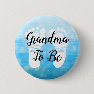 Abuela azul ocmbre para ser botón de regalo de Bab