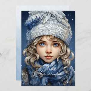 Abuela Blonde Haired Chicas Navidades desea