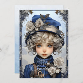 Abuela Blonde Haired Chicas Navidades desea