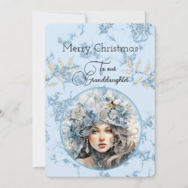 Abuela Blonde Haired Chicas Navidades desea