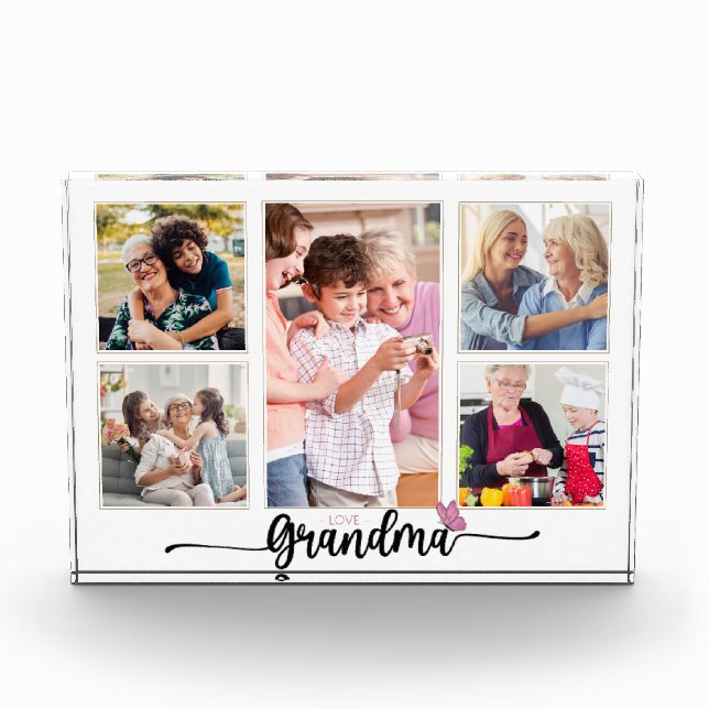 Abuela Collage de fotos con 5 fotos Abuela (Anverso)