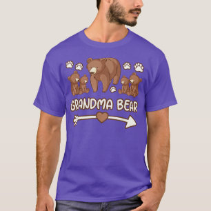 abuela con cuatro camisetas de cachorros, camiseta