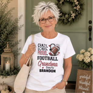 Abuela de Fútbol Loca Orgullosa y Fuerte Camiseta