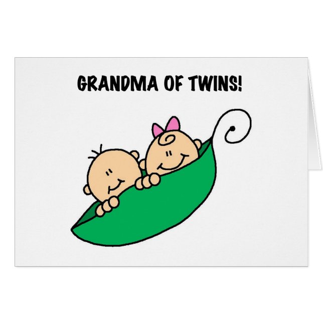 Abuela de gemelos con polos y regalos (Anverso (Horizontal))