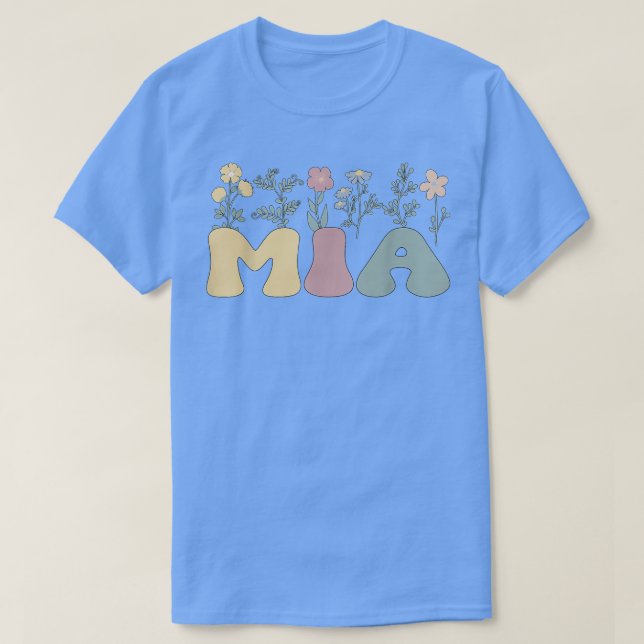 Abuela de Groovy Mia Flores camiseta de la abuela  (Diseño del anverso)