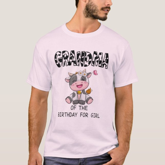 Abuela de la camiseta de vaca de granja de la cump (Anverso)