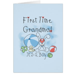 Abuela de la primera vez de las camisetas y de los