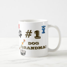 Abuela de perro #1 con tazas de juguete de perro p