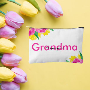 Abuela de tulipano rosa amarillo pequeña bolsa acc