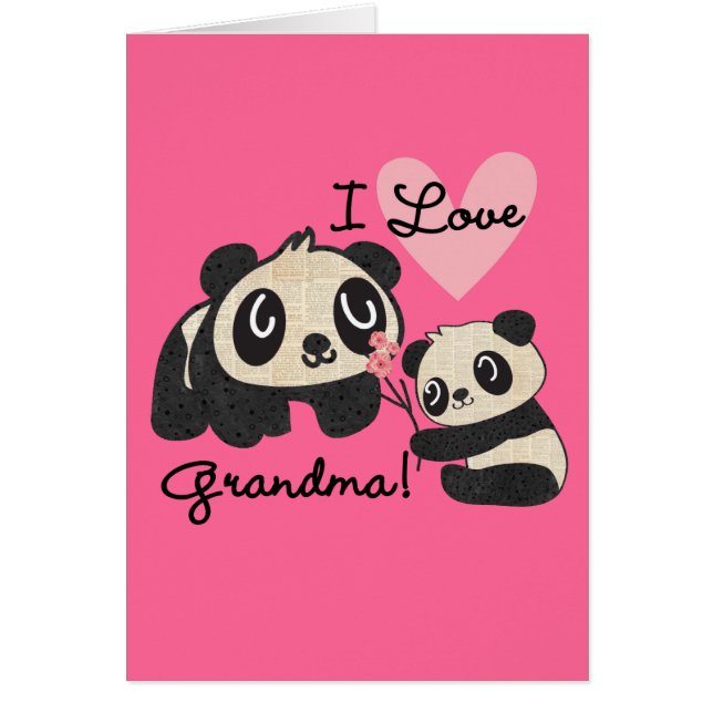 Abuela del amor de los osos de panda I (Frente)