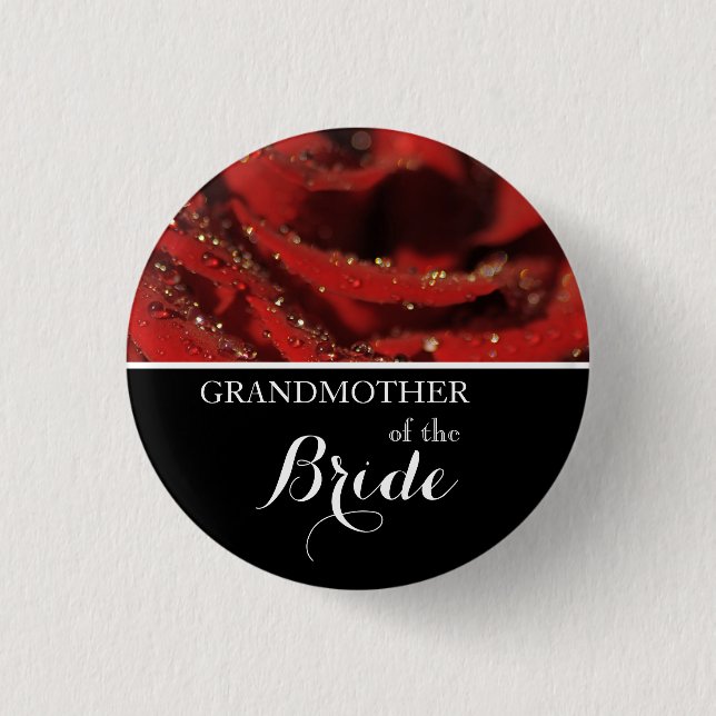 Abuela del botón Roses Rojos del Boda de la novia (Anverso)