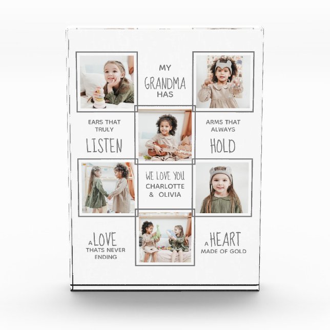 Abuela del Collage de fotos de la abuela personali (Anverso)