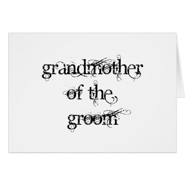 Abuela del Groom (Anverso (Horizontal))