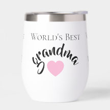 Abuela del Mundo Mejor Corazón Dulce Blanco Elegan
