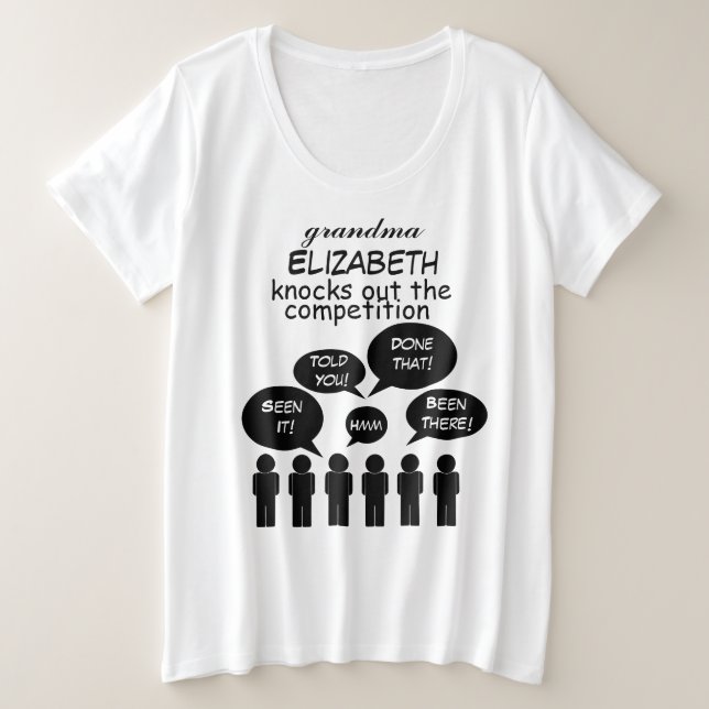 Abuela divertida y Inspiradora (Anverso del diseño)