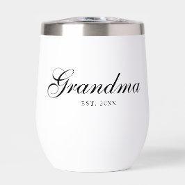 Abuela Elegante Letra Establecida