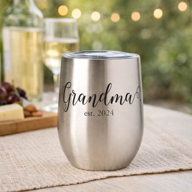 Abuela Est Moderno Script Fecha Personalizada Negr (Subido por el creador)