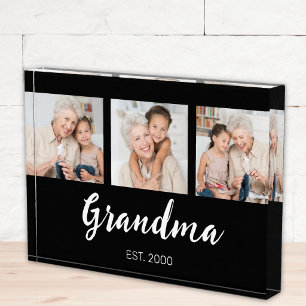 Abuela Estableció Escritura Moderna Negra 3 Foto