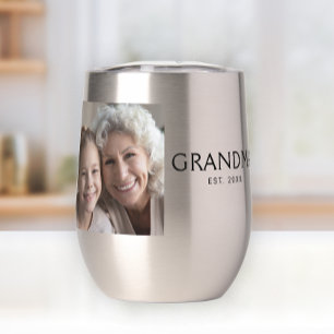 Abuela Estableció Foto de Tipografía Negra