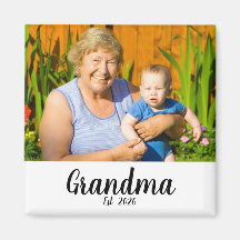 Abuela Estableció Imán de Regalo de Foto