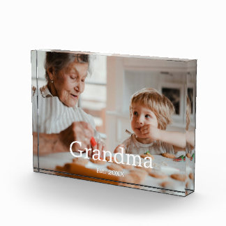 Abuela Estableció Regalo de Foto Moderno