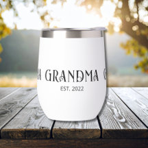Abuela Estableció Tipografía Regalo Aislado 