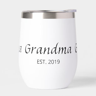 Abuela Estableció Tipografía Regalo Aislamiento