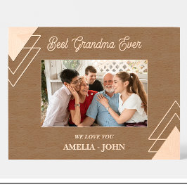 Abuela geométrica Nombres Personalizado marco de i