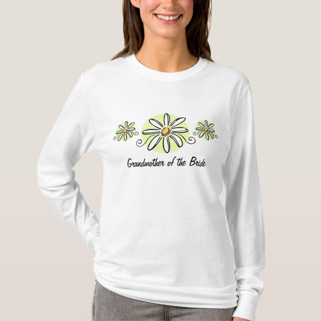 Abuela girasol de camiseta de novia (Anverso)
