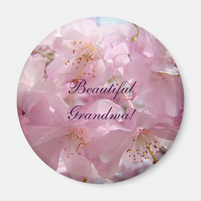 ¡Abuela Hermosa! regalos de imán Flores de árbol r (Frente)