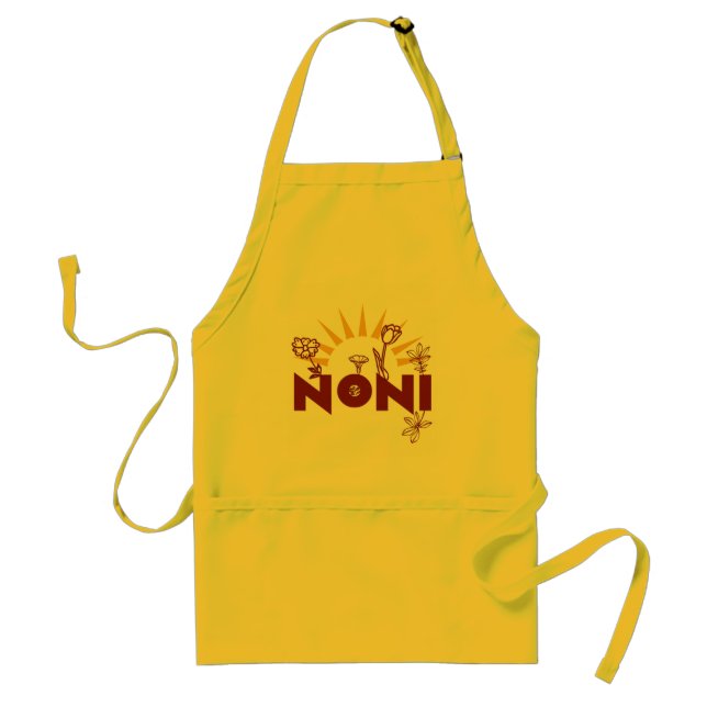 Abuela italiana de Noni que cocina el delantal (Frente)