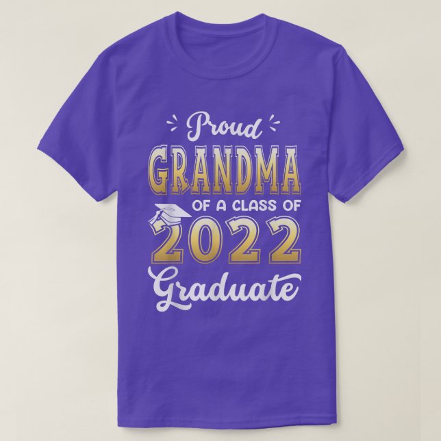 Abuela Orgullosa De Una Clase De Camisa Graduada E (Diseño del anverso)