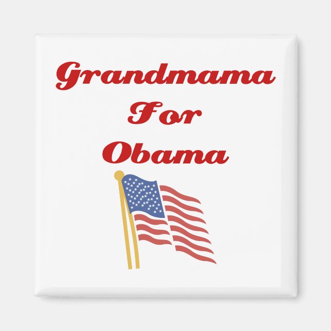 Abuela para el imán de Obama (Frente)