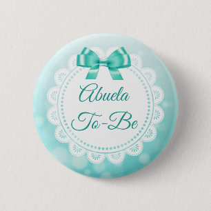Abuela para ser botón de encaje Verde azulado de B
