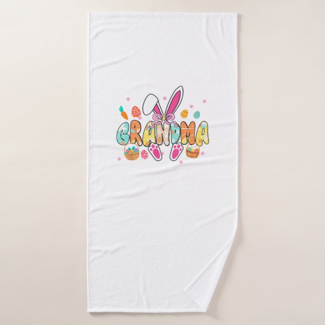 Abuela Pascua Abuela Coqueta Orejas de Conejo Huev (Toalla de baño)
