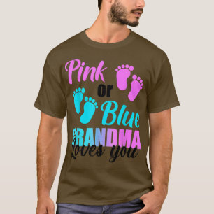 Abuela rosa o azul te ama el género de tu camiseta