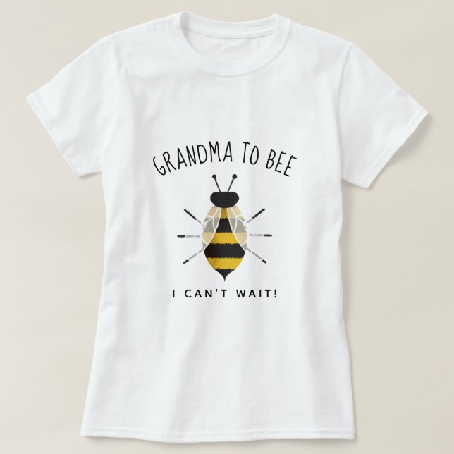 Abuela rústica a camiseta de abeja (Diseño del anverso)