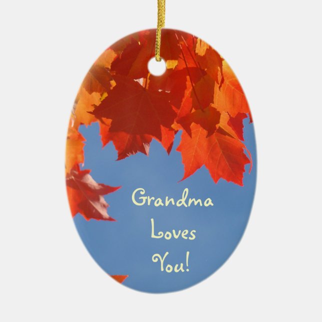 Abuela te ama! adornos Feliz Navidad (Frente)
