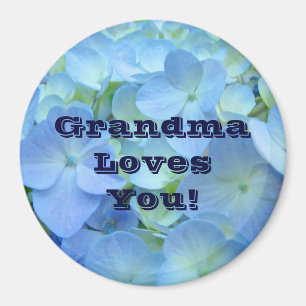 ¡Abuela te ama! imanes regalos Azul Navidad